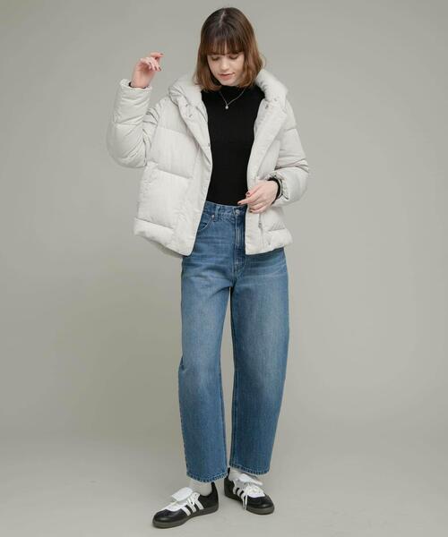 URBAN RESEARCH Sonny Label（アーバンリサーチサニーレーベル）の「『WEB限定』撥水ショールカラーミディコート（ダウンジャケット/コート・レディース・ライトグレー/ブラック/ネイビー・FREE）」の20枚目の写真