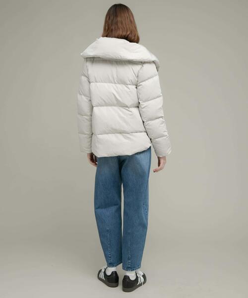 URBAN RESEARCH Sonny Label（アーバンリサーチサニーレーベル）の「『WEB限定』撥水ショールカラーミディコート（ダウンジャケット/コート・レディース・ライトグレー/ブラック/ネイビー・FREE）」の22枚目の写真