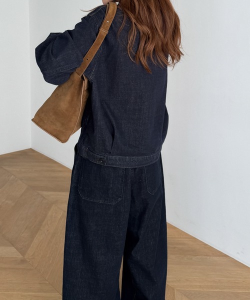 CANAL JEAN（キャナルジーン）の「choice_cnl/SEIRTAND　胸ポケットデニムジャケット（デニムジャケット・レディース・インディゴブルー・LARGE/MEDIUM）」の3枚目の写真