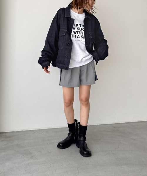 CANAL JEAN（キャナルジーン）の「choice_cnl/SEIRTAND　胸ポケットデニムジャケット（デニムジャケット・レディース・インディゴブルー・LARGE/MEDIUM）」の6枚目の写真