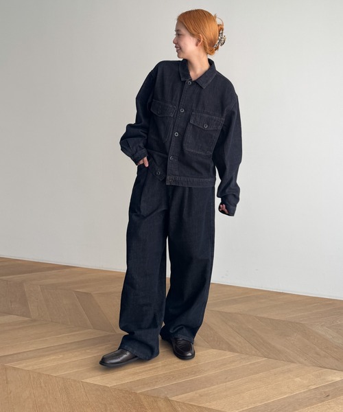 CANAL JEAN（キャナルジーン）の「choice_cnl/SEIRTAND　胸ポケットデニムジャケット（デニムジャケット・レディース・インディゴブルー・LARGE/MEDIUM）」の8枚目の写真