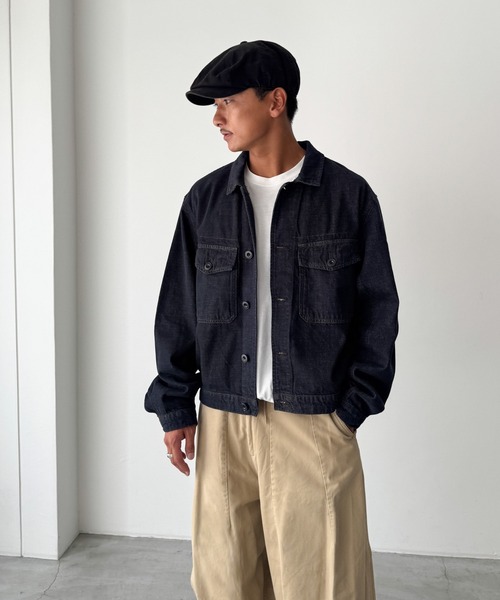 CANAL JEAN（キャナルジーン）の「choice_cnl/SEIRTAND　胸ポケットデニムジャケット（デニムジャケット・レディース・インディゴブルー・LARGE/MEDIUM）」の9枚目の写真