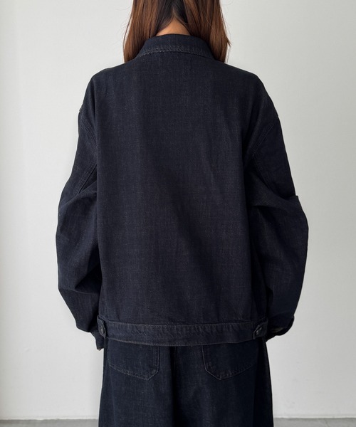 CANAL JEAN（キャナルジーン）の「choice_cnl/SEIRTAND　胸ポケットデニムジャケット（デニムジャケット・レディース・インディゴブルー・LARGE/MEDIUM）」の14枚目の写真