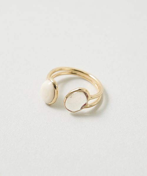 collex（コレックス）の「【Elodie Pavie】Twin Bague Double（リング・レディース・アイボリー/ブラック/グリーン/レッド系その他・フリー）」の22枚目の写真