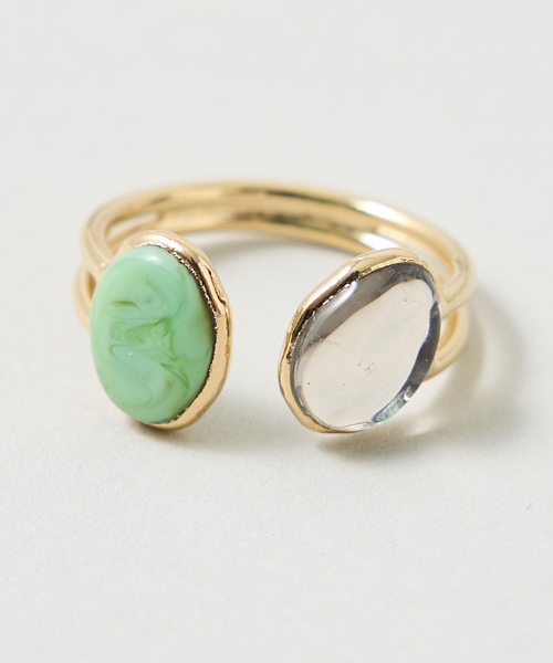 collex（コレックス）の「【Elodie Pavie】Twin Bague Double（リング・レディース・アイボリー/ブラック/グリーン/レッド系その他・フリー）」の18枚目の写真