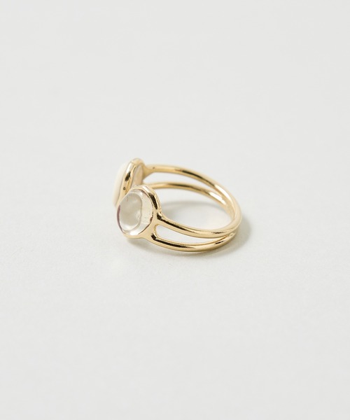 collex（コレックス）の「【Elodie Pavie】Twin Bague Double（リング・レディース・アイボリー/ブラック/グリーン/レッド系その他・フリー）」の7枚目の写真