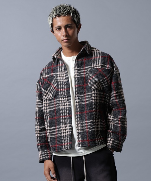 DANKE SCHON（ダンケシェーン）の「【WEB&DEPOT限定】DankeSchon/ダンケシェーン/SNAP CHECK SHIRTS（シャツ/ブラウス・メンズ・モスグリーン/ブラウン/グレー・M/L）」の2枚目の写真