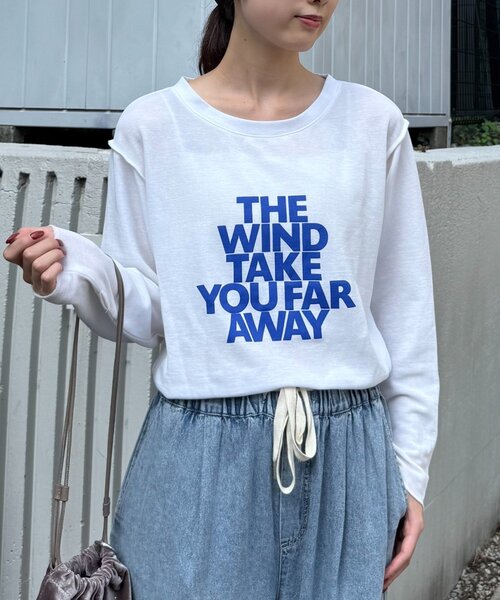 CIAOPANIC TYPY（チャオパニックティピー）の「シアースムースアソートプリントTEE（Tシャツ/カットソー・レディース・サックスブルー/グレー/ホワイト/ピンク・ONE SIZE）」の5枚目の写真