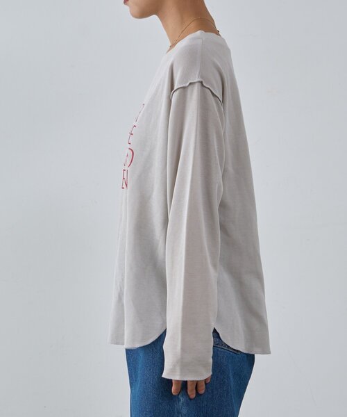 CIAOPANIC TYPY（チャオパニックティピー）の「シアースムースアソートプリントTEE（Tシャツ/カットソー・レディース・サックスブルー/グレー/ホワイト/ピンク・ONE SIZE）」の14枚目の写真