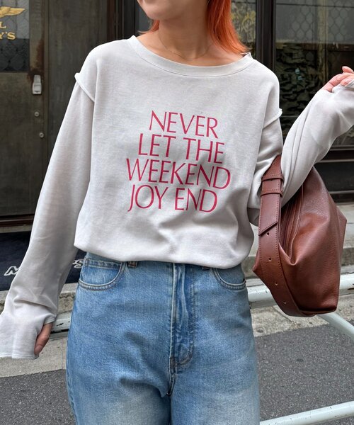 CIAOPANIC TYPY（チャオパニックティピー）の「シアースムースアソートプリントTEE（Tシャツ/カットソー・レディース・サックスブルー/グレー/ホワイト/ピンク・ONE SIZE）」の19枚目の写真