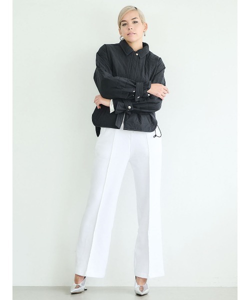 mikomori(ミコモリ)の「【mikomori × THIRD MAGAZINE】CHOCOLATE BAR QUILTED JACKET(ブルゾン・レディース・ブラック・FREE)」の2枚目の写真