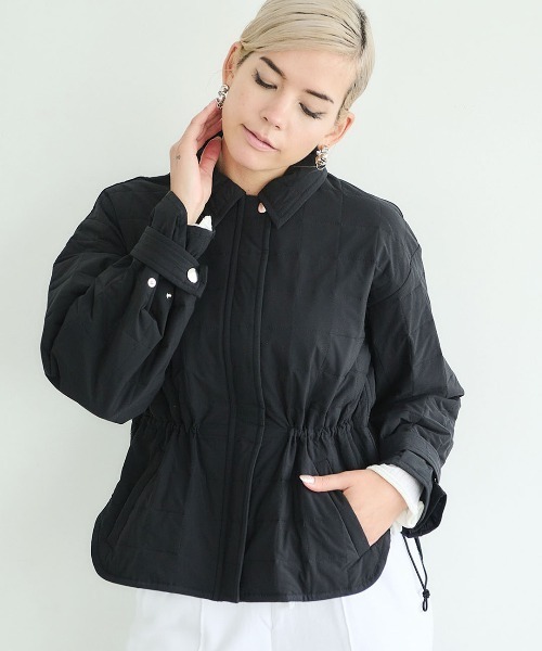 mikomori(ミコモリ)の「【mikomori × THIRD MAGAZINE】CHOCOLATE BAR QUILTED JACKET(ブルゾン・レディース・ブラック・FREE)」の18枚目の写真