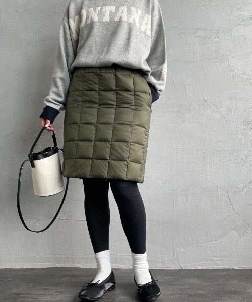 WEB限定】[TAION/タイオン] ベーシックボックスダウンスカート