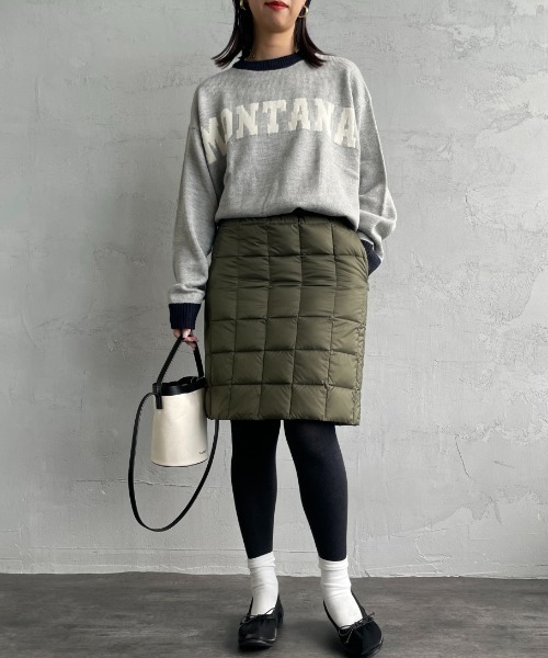 WEB限定】[TAION/タイオン] ベーシックボックスダウンスカート