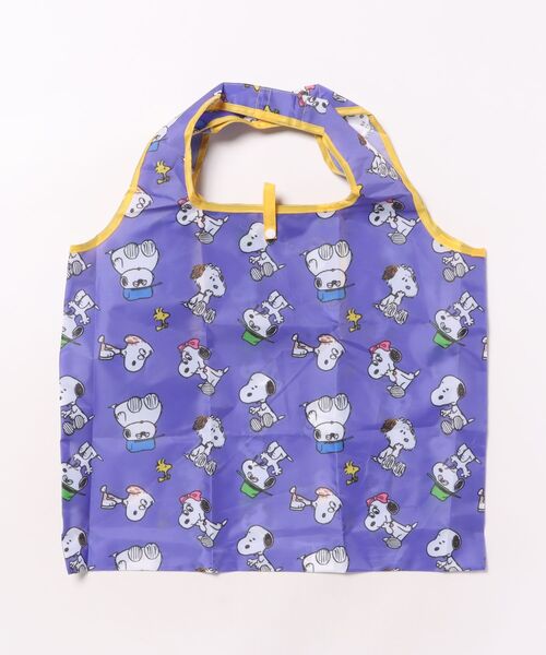 PEANUTS(ピーナッツ)の「【 PEANUTS 】 スヌーピー くるくるショッピングバッグA 25F9(エコバッグ/サブバッグ・レディース・ライトブルー/オレンジ/イエロー/パープル・FREE)」の3枚目の写真