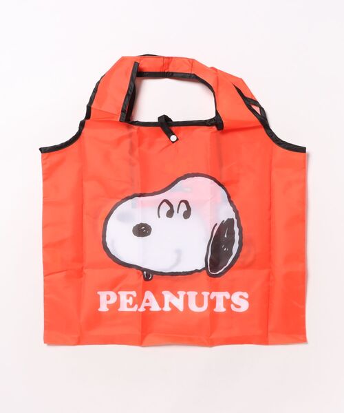PEANUTS(ピーナッツ)の「【 PEANUTS 】 スヌーピー くるくるショッピングバッグA 25F9(エコバッグ/サブバッグ・レディース・ライトブルー/オレンジ/イエロー/パープル・FREE)」の1枚目の写真