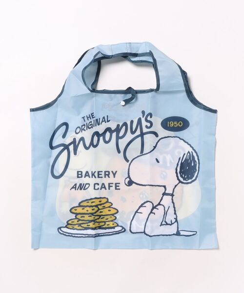 PEANUTS(ピーナッツ)の「【 PEANUTS 】 スヌーピー くるくるショッピングバッグA 25F9(エコバッグ/サブバッグ・レディース・ライトブルー/オレンジ/イエロー/パープル・FREE)」の2枚目の写真