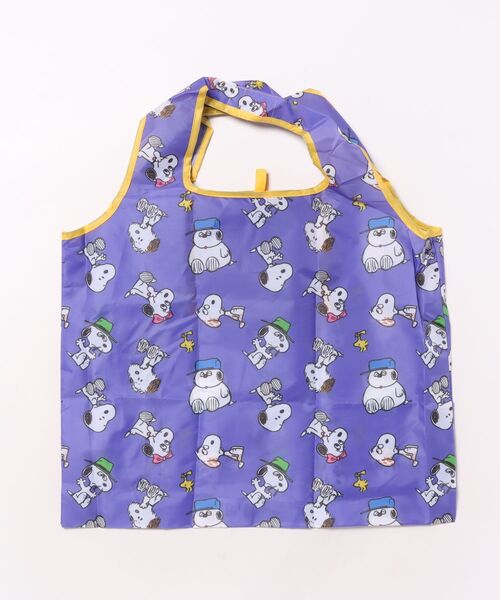 PEANUTS(ピーナッツ)の「【 PEANUTS 】 スヌーピー くるくるショッピングバッグA 25F9(エコバッグ/サブバッグ・レディース・ライトブルー/オレンジ/イエロー/パープル・FREE)」の5枚目の写真