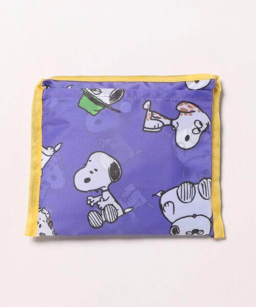 PEANUTS(ピーナッツ)の「【 PEANUTS 】 スヌーピー くるくるショッピングバッグA 25F9(エコバッグ/サブバッグ・レディース・ライトブルー/オレンジ/イエロー/パープル・FREE)」の6枚目の写真