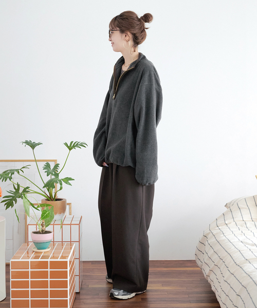 ZOZO限定】フリースハーフジップ（Tシャツ/カットソー）｜B.C STOCK