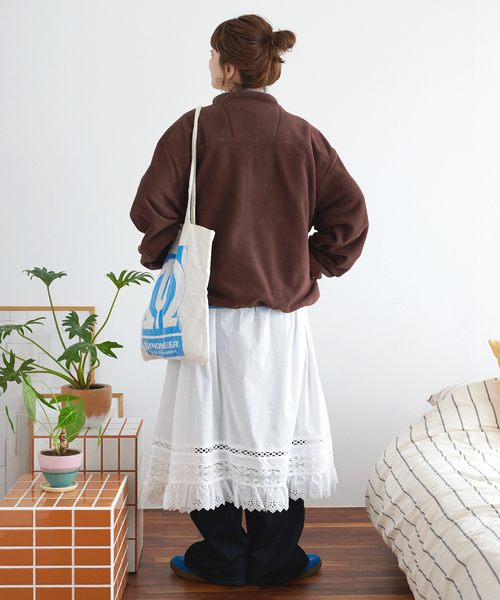 B.C STOCK(ベーセーストック)の「【ZOZO限定】フリースハーフジップ(Tシャツ/カットソー・レディース・ブラウン/パープル/チャコールグレー/ブルー・FREE)」の17枚目の写真