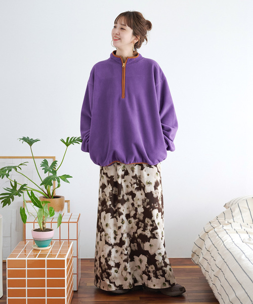 ZOZO限定】フリースハーフジップ（Tシャツ/カットソー）｜B.C