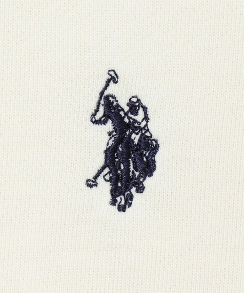 U.S. POLO ASSN.(ユーエスポロアッスン)の「∴WEGO/U.S. POLO ASSN. 別注ワンポイントプルオーバー(スウェット・メンズ・スミクロ/ブラック/オフホワイト/杢グレー・MEDIUM/LARGE)」の5枚目の写真
