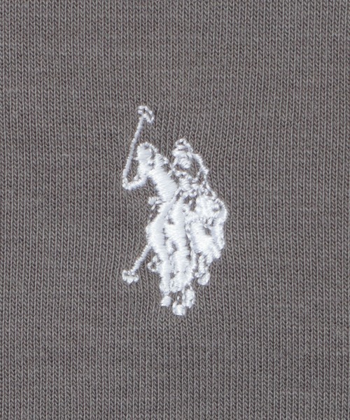 U.S. POLO ASSN.(ユーエスポロアッスン)の「∴WEGO/U.S. POLO ASSN. 別注ワンポイントプルオーバー(スウェット・メンズ・スミクロ/ブラック/オフホワイト/杢グレー・MEDIUM/LARGE)」の7枚目の写真