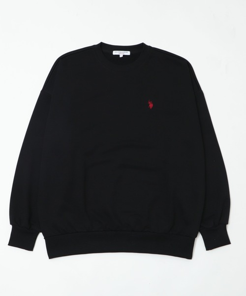 U.S. POLO ASSN.(ユーエスポロアッスン)の「∴WEGO/U.S. POLO ASSN. 別注ワンポイントプルオーバー(スウェット・メンズ・スミクロ/ブラック/オフホワイト/杢グレー・MEDIUM/LARGE)」の16枚目の写真