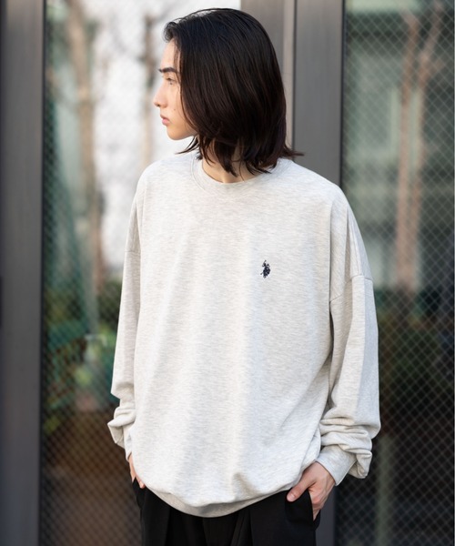 U.S. POLO ASSN.(ユーエスポロアッスン)の「∴WEGO/U.S. POLO ASSN. 別注ワンポイントプルオーバー(スウェット・メンズ・スミクロ/ブラック/オフホワイト/杢グレー・MEDIUM/LARGE)」の20枚目の写真