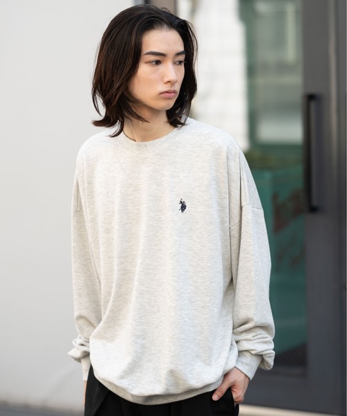U.S. POLO ASSN.(ユーエスポロアッスン)の「∴WEGO/U.S. POLO ASSN. 別注ワンポイントプルオーバー(スウェット・メンズ・スミクロ/ブラック/オフホワイト/杢グレー・MEDIUM/LARGE)」の19枚目の写真