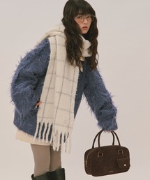 loin nuit(jC)plaid pattern muffler / vbhp^[}t[(}t[)
