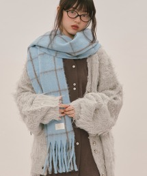 loin nuit(ロワンニュイ)のplaid pattern muffler / プラッドパターンマフラー(マフラー)