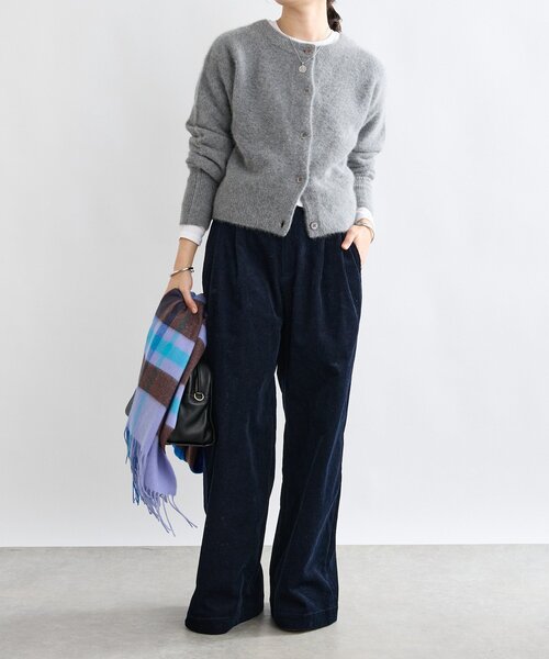 RIVE DROITE(リヴドロワ)の「【秋冬の差し色に】ウールカラーチェックストール(ストール/ショール・レディース・パープル/イエロー/オレンジ・FREE)」の15枚目の写真