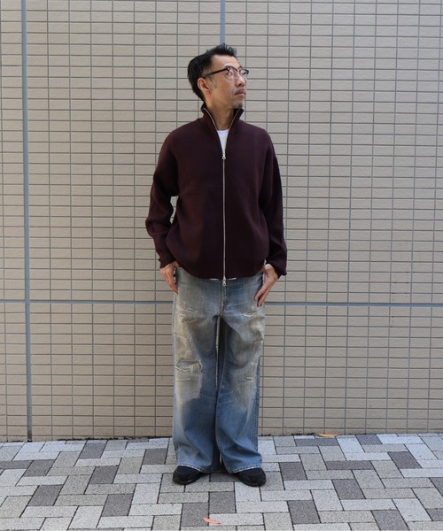 many men many mind(メニーメンメニーマインド)の「MANYMENMANYMINDS / ウォッシャブルドライバーズニット(ニット/セーター・メンズ・アイボリー/ブラック/ブラウン・X-LARGE/LARGE/MEDIUM)」の12枚目の写真
