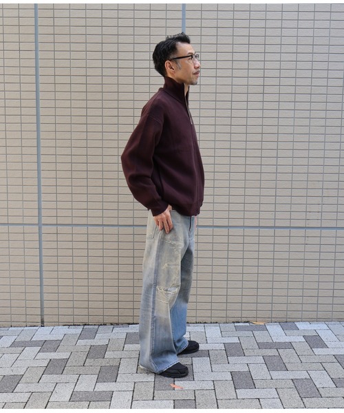 many men many mind(メニーメンメニーマインド)の「MANYMENMANYMINDS / ウォッシャブルドライバーズニット(ニット/セーター・メンズ・アイボリー/ブラック/ブラウン・X-LARGE/LARGE/MEDIUM)」の13枚目の写真