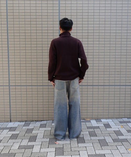 many men many mind(メニーメンメニーマインド)の「MANYMENMANYMINDS / ウォッシャブルドライバーズニット(ニット/セーター・メンズ・アイボリー/ブラック/ブラウン・X-LARGE/LARGE/MEDIUM)」の14枚目の写真