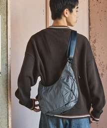 コード付きチェックショルダーバッグ