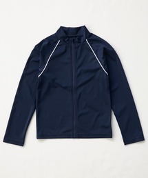 OP/RUSTY（オーピー/ラスティー）の「【ノーブランド】キッズ長袖フルジップラッシュガード スクール水着 キッズ日焼け対策 UVカット ストレッチ素材（ラッシュガード）」