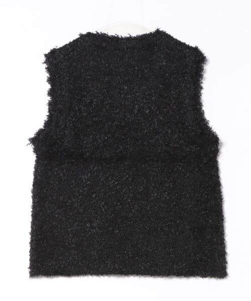 STRAWBERRY-FIELDS（ストロベリーフィールズ）の「アメリ―リュバン_ツイード編ニットベスト（ベスト・レディース・ベージュ/ブラック・2）」の11枚目の写真