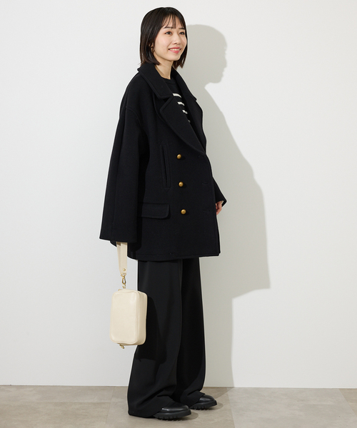 SLOBE IENA（スローブイエナ）の「ピーコート（ピーコート・レディース・ブラック・36/38）」の3枚目の写真