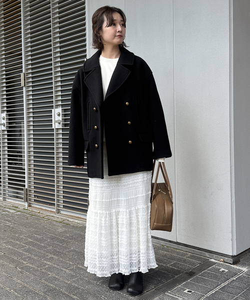 SLOBE IENA（スローブイエナ）の「ピーコート（ピーコート・レディース・ブラック・36/38）」の5枚目の写真