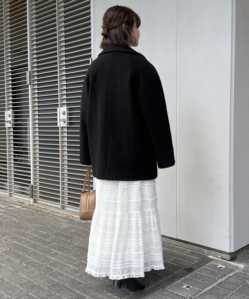 SLOBE IENA（スローブイエナ）の「ピーコート（ピーコート・レディース・ブラック・36/38）」の6枚目の写真