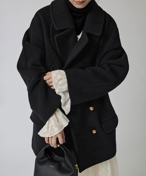 SLOBE IENA（スローブイエナ）の「ピーコート（ピーコート・レディース・ブラック・36/38）」の11枚目の写真