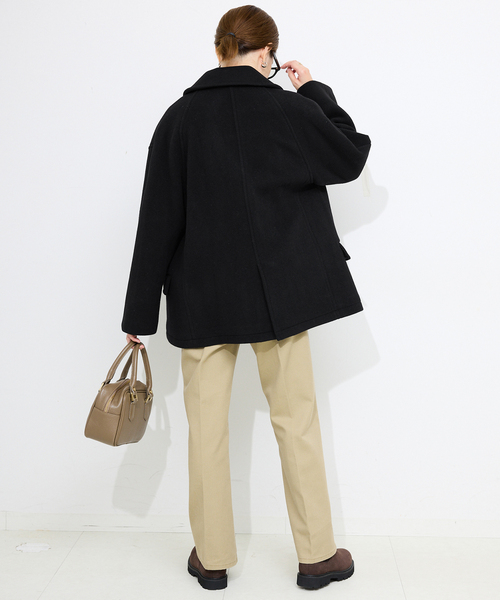 SLOBE IENA（スローブイエナ）の「ピーコート（ピーコート・レディース・ブラック・36/38）」の15枚目の写真