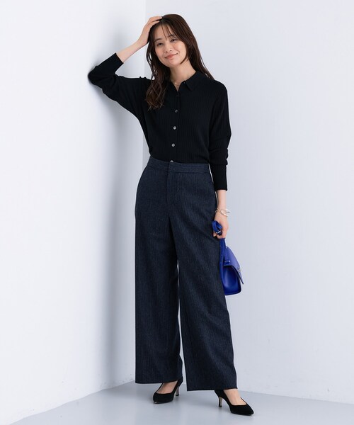 INDIVI（インディヴィ）の「【褒められパンツ／ウール混】ウォームウール ワイドパンツ（その他パンツ・レディース・ブラック/ブルー系その他5/ライトグレー系1/ネイビー系2/ライトグレー系3/グレー系その他4/ブラック系その他4・03/05/12/13/15 /19/34/36/38/40/42）」の18枚目の写真