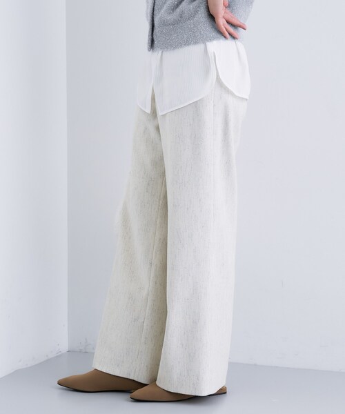 INDIVI（インディヴィ）の「【褒められパンツ／ウール混】ウォームウール ワイドパンツ（その他パンツ・レディース・ブラック/ブルー系その他5/ライトグレー系1/ネイビー系2/ライトグレー系3/グレー系その他4/ブラック系その他4・03/05/12/13/15 /19/34/36/38/40/42）」の21枚目の写真