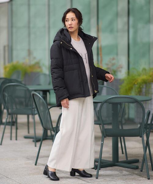 THE SHOP TK (ザ ショップ ティーケー )の「【すっきり見えシルエット】上品ふわもこ中綿ブルゾン(その他アウター・レディース・ブラック/カーキ/アイボリー・13/12)」の6枚目の写真