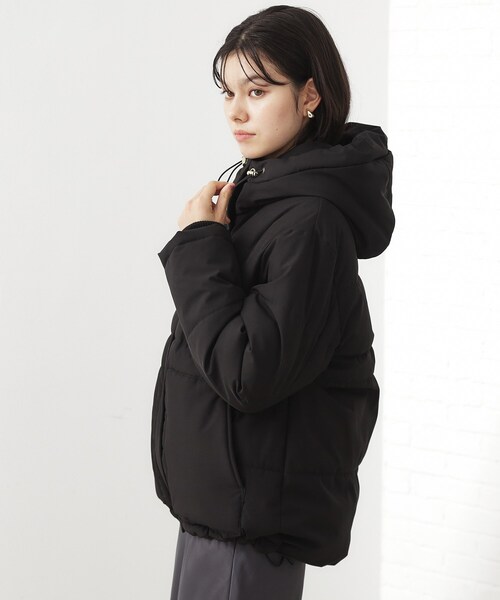 THE SHOP TK (ザ ショップ ティーケー )の「【すっきり見えシルエット】上品ふわもこ中綿ブルゾン(その他アウター・レディース・ブラック/カーキ/アイボリー・13/12)」の8枚目の写真