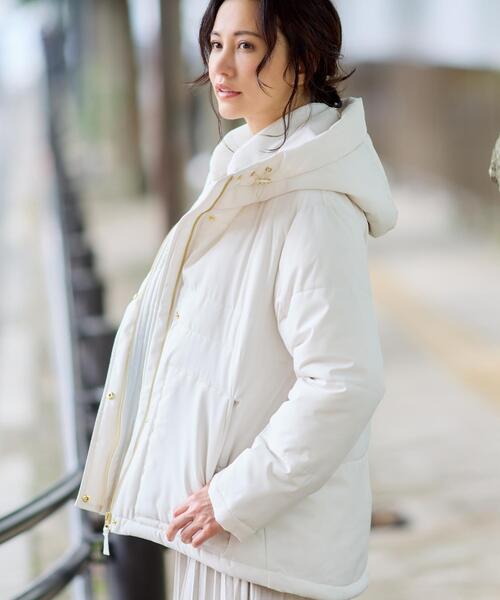 THE SHOP TK (ザ ショップ ティーケー )の「【すっきり見えシルエット】上品ふわもこ中綿ブルゾン(その他アウター・レディース・ブラック/カーキ/アイボリー・13/12)」の11枚目の写真